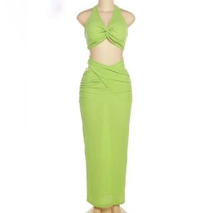 Lime skirt set